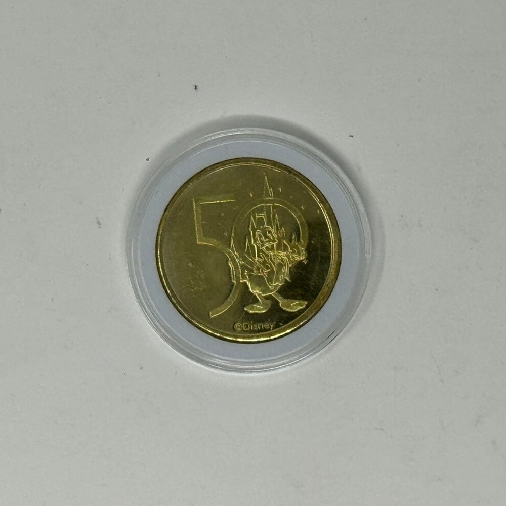 DISNEY Donald Duck 50th Anniversary Gold Medallion Coin